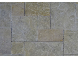 Tegels YELLOW STONE GETROMMELD