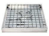 Aluminium single recessed cover 60x60x6 cm