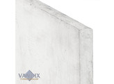 Betonplaat wit/grijs 2 gladde zijkanten 184x24x3.5 cm