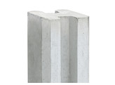 Sleufpaal wit/grijs 10x10x270cm - tussenmodel