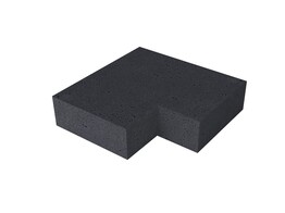 Schellevis trap HOEKSTUK 90   37/15  BINNEN CARBON 60X60 CM