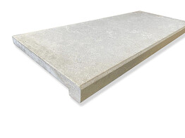 ZWEMBADBOORD RECHT 90x35x3/5cm GIZEH GEZANDSTRAALD   GEBORSTELD