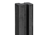 GLEUFPAAL BETON GLAD ANTRACIET 11 5x11 5x270 cm  hoekmodel  met gleuf van 5 cm