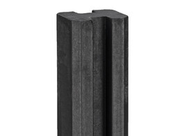 GLEUFPAAL BETON GLAD ANTRACIET 10x10x270 cm  tussenmodel  met gleuf van 5 cm