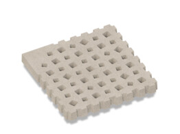 Weave binnenhoek waterpasserende  betontegels 100X100X10 CM GREIGE