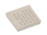 Weave outside corner  water-permeable concrete tiles 100X100X10CM greige