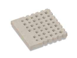 Weave rand waterpasserende  betontegels 100X100X10 CM GREIGE