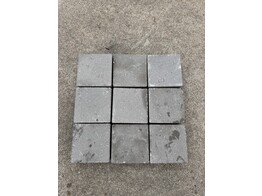 PAVE BETON 15x15x6 cm GRIS BORDS DROITS