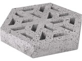 BETONTEGELS SCHELLEVIS ZESHOEKIGE GRASDAL GRIJS 37 5x37 5x7cm