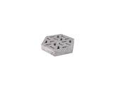 BETONTEGELS SCHELLEVIS ZESHOEKIGE GRASDAL GRIJS 37 5x37 5x7cm