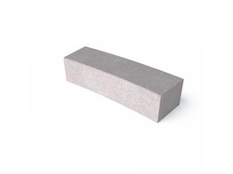 Schellevis zitelement courbe 200X60X47 CM Gris