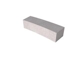 Schellevis zitelement courbe 200X60X47 CM Gris