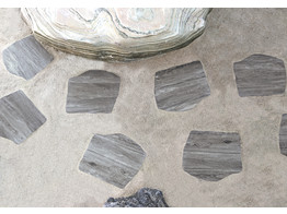 Ceramic Japanese Stepping stone  Interlude DIA 42-36x2cm